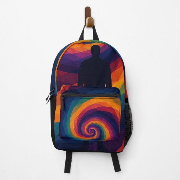 Item preview, Hypnotic Portal of Consciousness | Unique Owlic Colorful Cubist Spiral of Awakening | Geometric Fibonacci Optical Illusion Cubism Art Design designed and sold by Owlic.artwear.