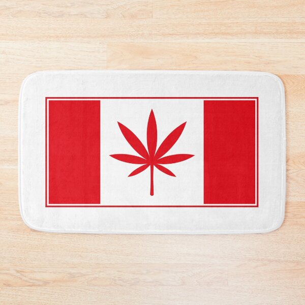 Item preview, Canada Weed Flag (Cannabis / Marijuana / Hemp / Red) designed and sold by MrFaulbaum.
