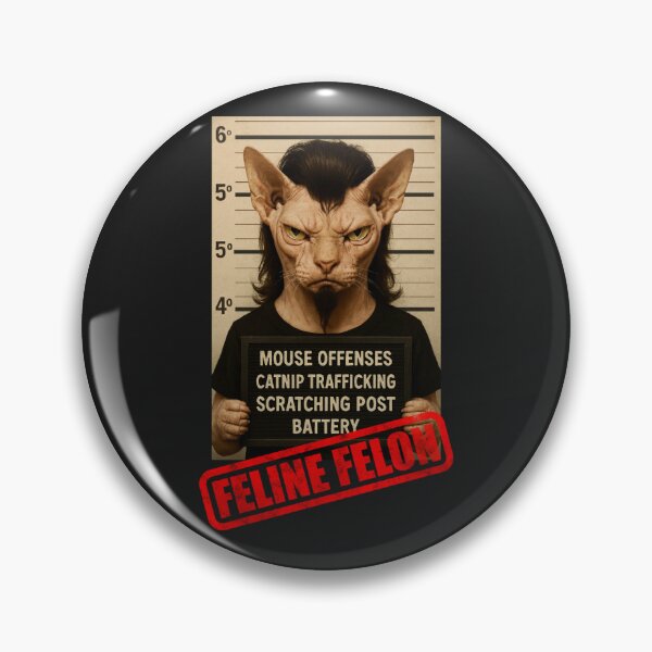 Item preview, Feline Felon designed and sold by Cats and Other Things.
