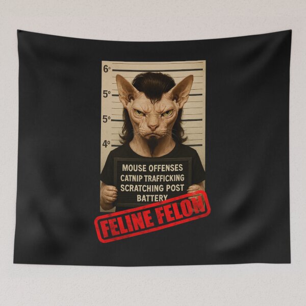 Item preview, Feline Felon designed and sold by Cats and Other Things.