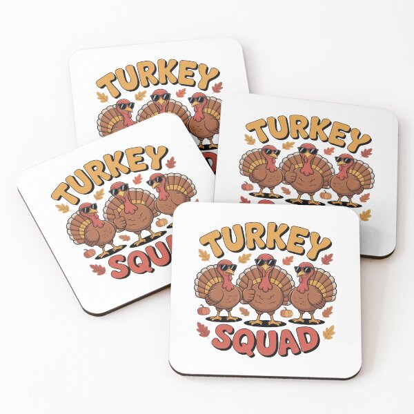 Item preview, Turkey Sqaud, Thanksgiving Collection designed and sold by RedCircleArt.