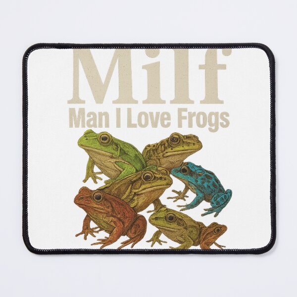 Item preview, MILF Man I Love Frogs – Funny Frog Lover Shirt designed and sold by Fiebertraum Fashion.