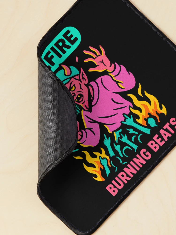 Thumbnail 2 of 5, Mouse Pad, Textured Hellfire Rapper Devil designed and sold by SholoStudio.