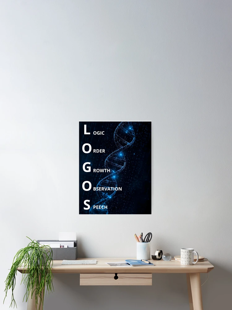 Thumbnail 2 of 3, Poster, LOGOS DNA designed and sold by MilikDesignsPro.