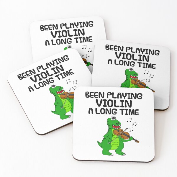 Item preview, Been Playing Violin A Long Time, T-Rex Dinosaur Violinist designed and sold by doodlerob.