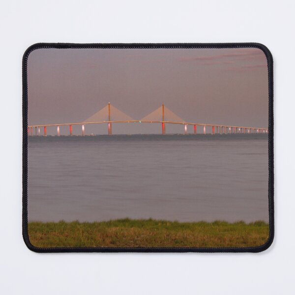 Item preview, The Sunshine Skyway Bridge spans the shimmering waters of Tampa Bay, Florida, USA, showcasing a masterpiece of modern architecture designed and sold by EyezWatchin.