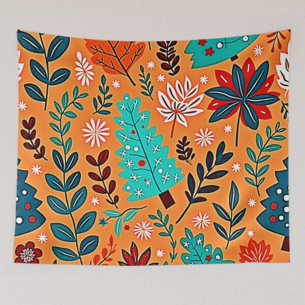 Item preview, Psychedelic Holiday Art Print designed and sold by Health And Fitness Posts e-Store.