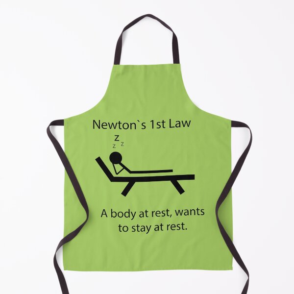 Item preview, Newton’s First Law Funny Design – Body at Rest Lazy Illustration | Physics Humor designed and sold by sciencefacts.