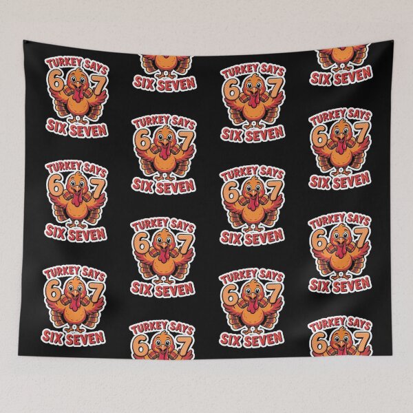 Item preview, Turkey Says Six Seven  designed and sold by WoodburyLake.
