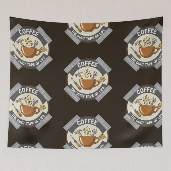 Item preview, Coffee: The Duct Tape of Life designed and sold by Blaze & Trail Creative.