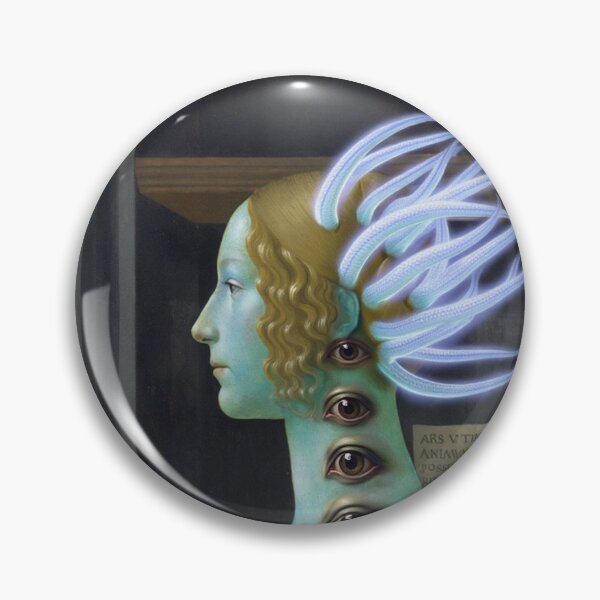 Item preview, Octopoid mistress a Creepy Lovecraftian citizen of Innsmouth portrait art designed and sold by Vintage Designs +.