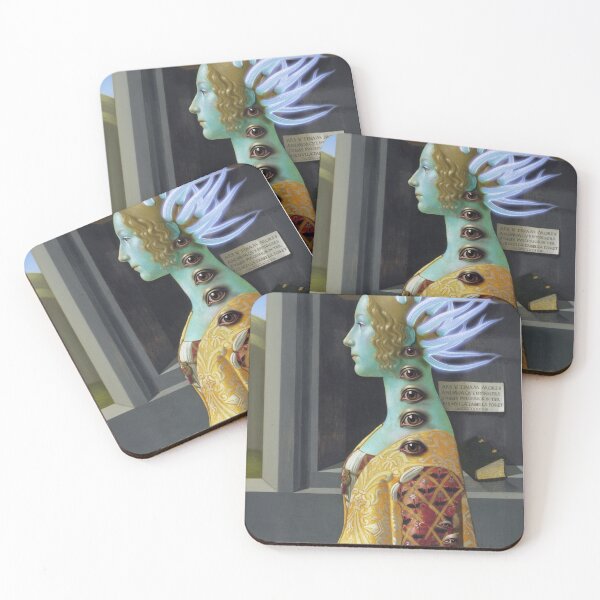 Item preview, Octopoid mistress a Creepy Lovecraftian citizen of Innsmouth portrait art designed and sold by Vintage Designs +.
