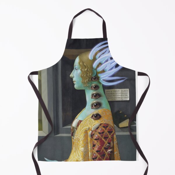 Item preview, Octopoid mistress a Creepy Lovecraftian citizen of Innsmouth portrait art designed and sold by Vintage Designs +.