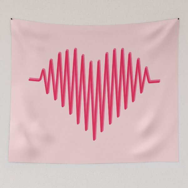 Item preview, Heartbeat Line Design – Minimal Heart Rhythm Illustration | Love & Life Symbol Art designed and sold by sciencefacts.