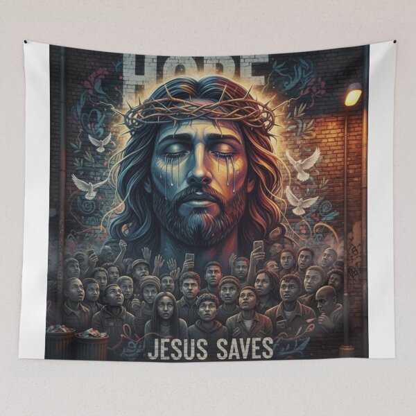 Item preview, Jesus Graffiti . Jesus saves  designed and sold by Obinne.