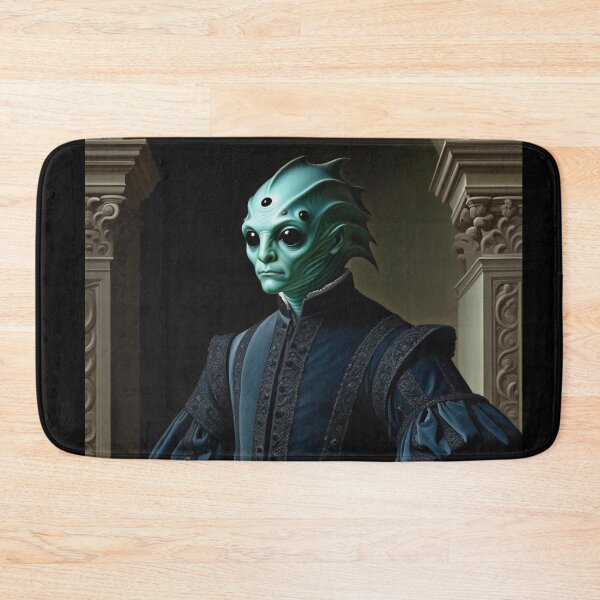Item preview, Fish Lord Johnston a Creepy Lovecraftian citizen of Innsmouth portrait art designed and sold by Vintage Designs +.