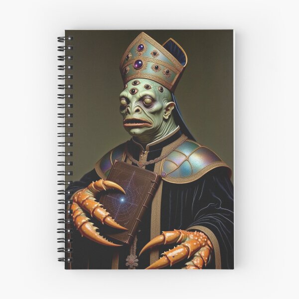 Item preview, Deacon Crabhands a Creepy Lovecraftian citizen of Innsmouth portrait art designed and sold by Vintage Designs +.