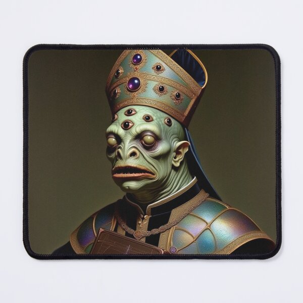Item preview, Deacon Crabhands a Creepy Lovecraftian citizen of Innsmouth portrait art designed and sold by Vintage Designs +.