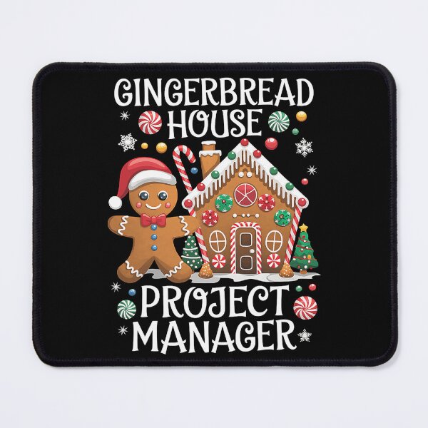 Item preview, Gingerbread House Project Manager: Funny Holiday Art designed and sold by ChaaiTee.