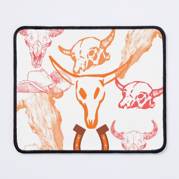 Item preview, Cow skull design in browns designed and sold by Extremeallie.