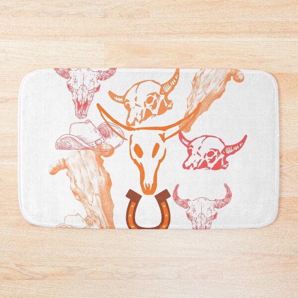 Item preview, Cow skull design in browns designed and sold by Extremeallie.