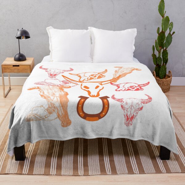 Item preview, Cow skull design in browns designed and sold by Extremeallie.