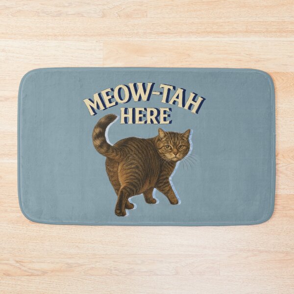 Item preview, Funny Meow-tah Here cat lover  designed and sold by Chrischavers.