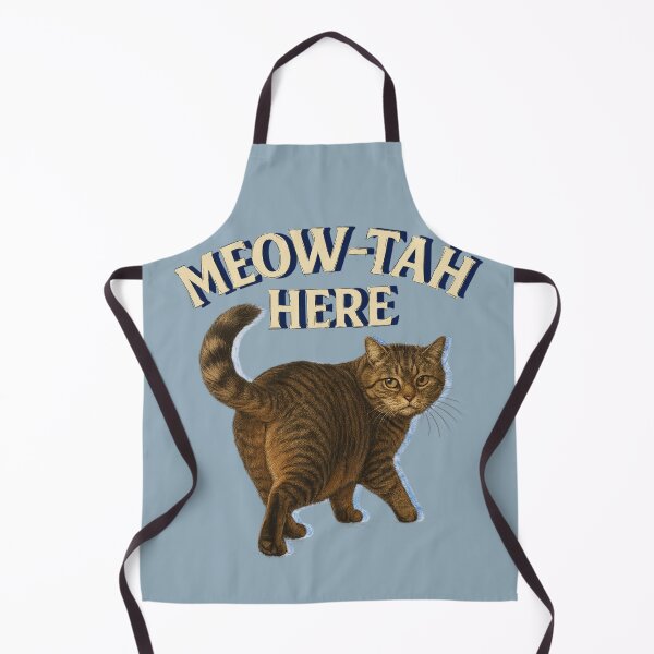 Item preview, Funny Meow-tah Here cat lover designed and sold by Chrischavers.