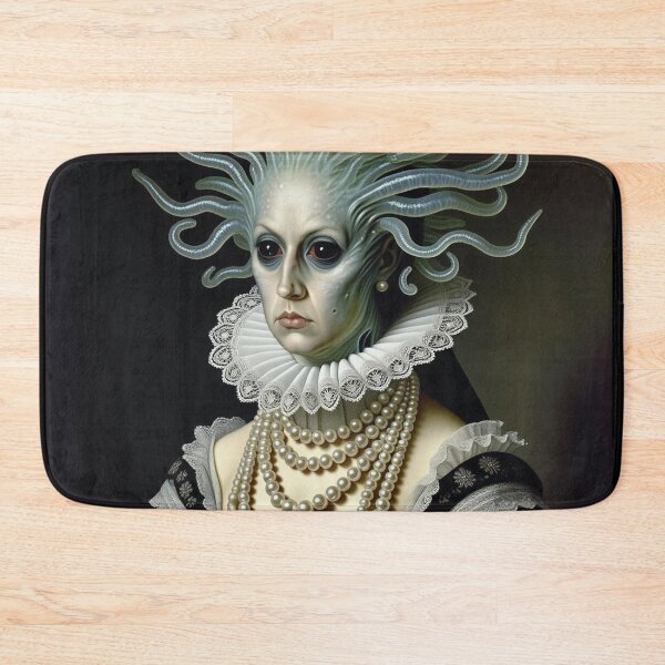 Item preview, Maria Von EctoTen'tacles a creepy citizen of Innsmouth lovecraftian Deep Ones painting horror art designed and sold by Vintage Designs +.