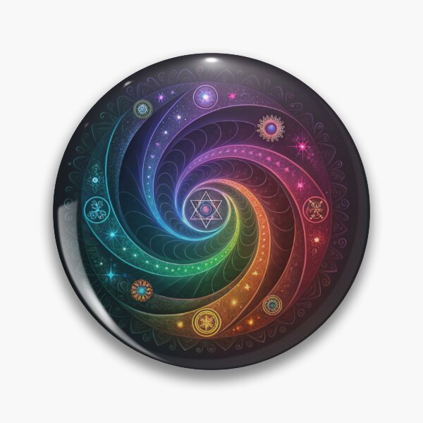 Item preview, 3 D Spiral of rainbow energy designed and sold by Lucky 777.