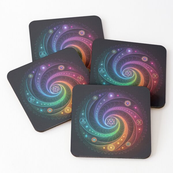 Item preview, 3 D Spiral of rainbow energy designed and sold by Lucky 777.