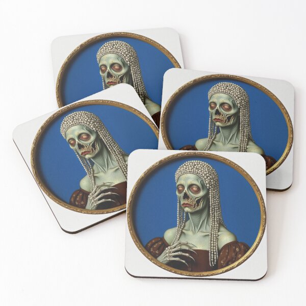 Item preview, Lady Rotte'nmouth Fi'shc'heeks a creepy citizen of Innsmouth lovecraftian Deep Ones painting horror art designed and sold by Vintage Designs +.