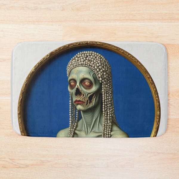 Item preview, Lady Rotte'nmouth Fi'shc'heeks a creepy citizen of Innsmouth lovecraftian Deep Ones painting horror art designed and sold by Vintage Designs +.