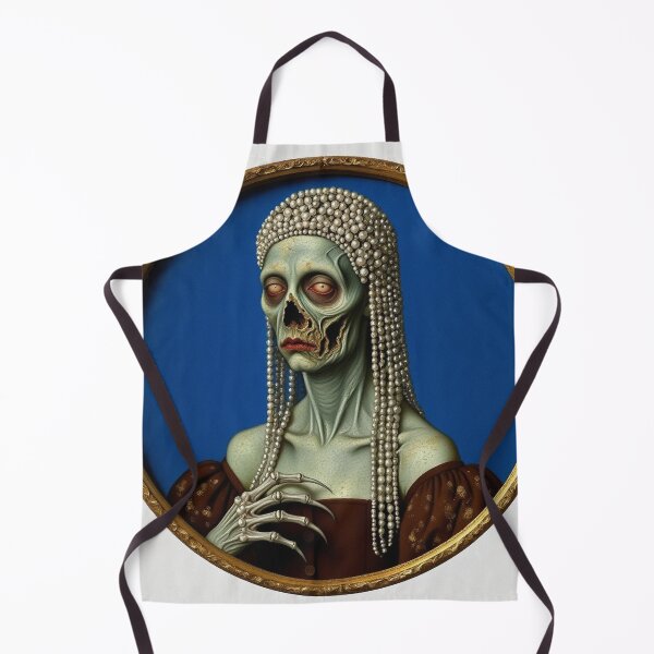 Item preview, Lady Rotte'nmouth Fi'shc'heeks a creepy citizen of Innsmouth lovecraftian Deep Ones painting horror art designed and sold by Vintage Designs +.