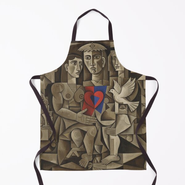 Item preview, Cubist Embrace: Humanity's Shared Heart designed and sold by AgingeR.