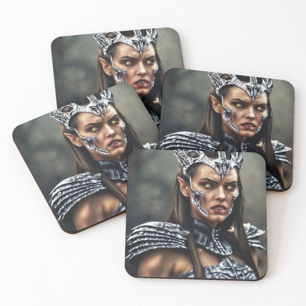 Item preview, Queen of the Vampire warriors fantasy art designed and sold by Vintage Designs +.