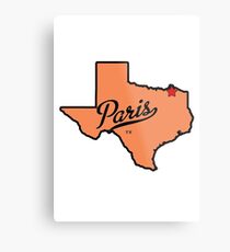 PARIS, TEXAS Metal Print