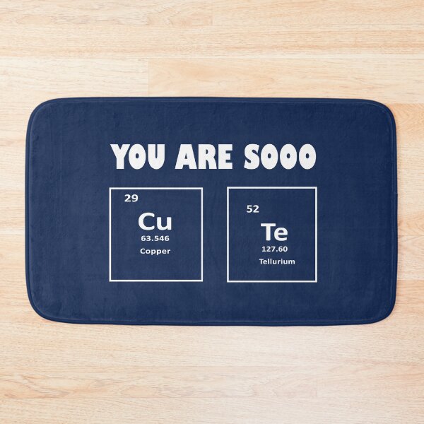 Item preview, You Are So CuTe Design – Chemistry Pun with Copper & Tellurium | Science Humor Gift designed and sold by sciencefacts.