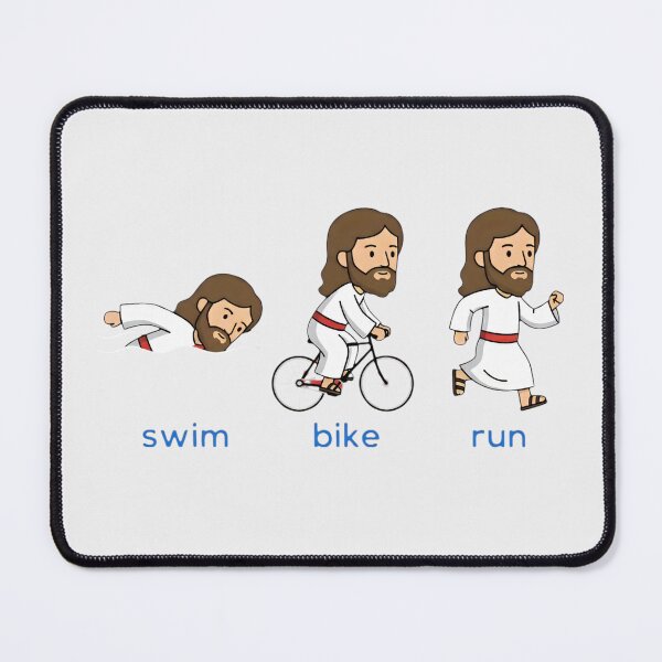 Item preview, Holy Triathlon – Swim, Bike, Run designed and sold by SidTastic .
