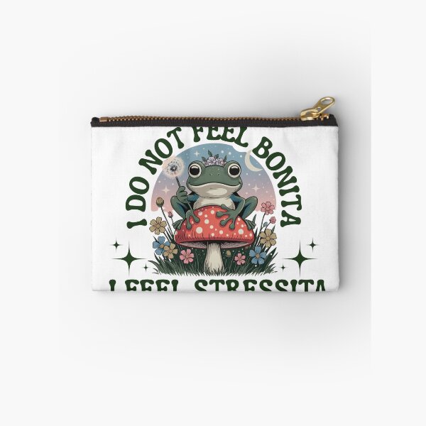 Item preview, I Do Not Feel Bonita I Feel Stressita Funny Frog Meme  designed and sold by ZACK ART.