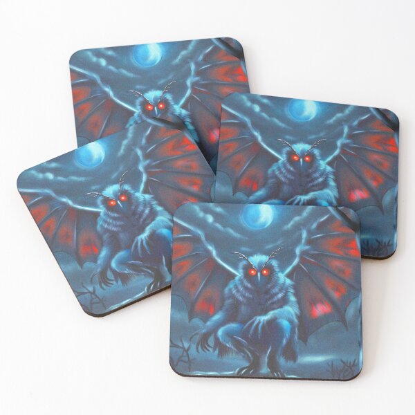 Item preview, The Owl Man Cryptid illustration art designed and sold by Vintage Designs +.