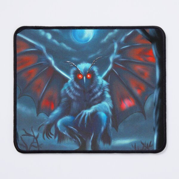 Item preview, The Owl Man Cryptid illustration art designed and sold by Vintage Designs +.