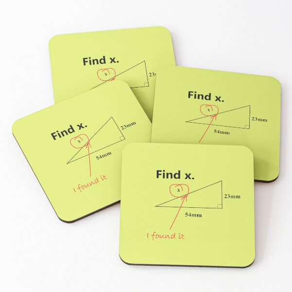 Item preview, Find X Triangle Math Joke – Funny Geometry Design | Math Humor for Students & Teachers designed and sold by sciencefacts.
