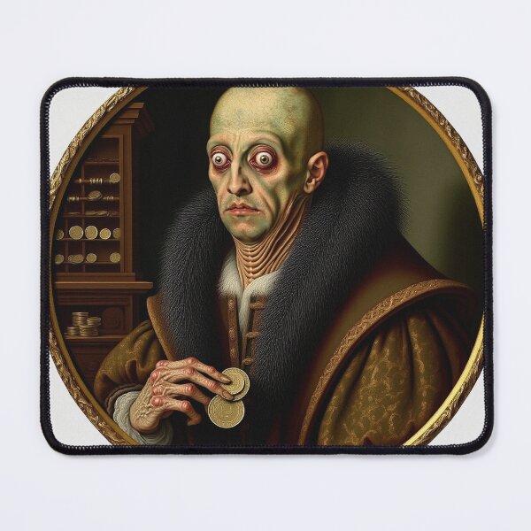 Item preview, Bog Eye'd von Crys'tylep's a creepy citizen of Innsmouth lovecraftian Deep Ones painting horror art designed and sold by Vintage Designs +.