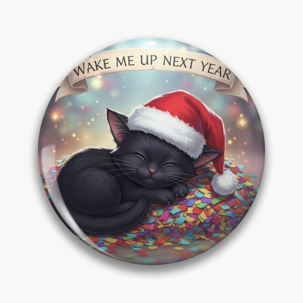 Item preview, Cute sleeping cat on confetti designed and sold by mayatA-rt.