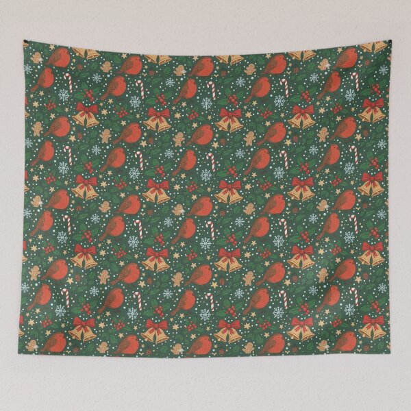 Item preview, Christmas Robin and Holly Pattern.A Very Merry Christmas Pattern. designed and sold by ZyVoAli.