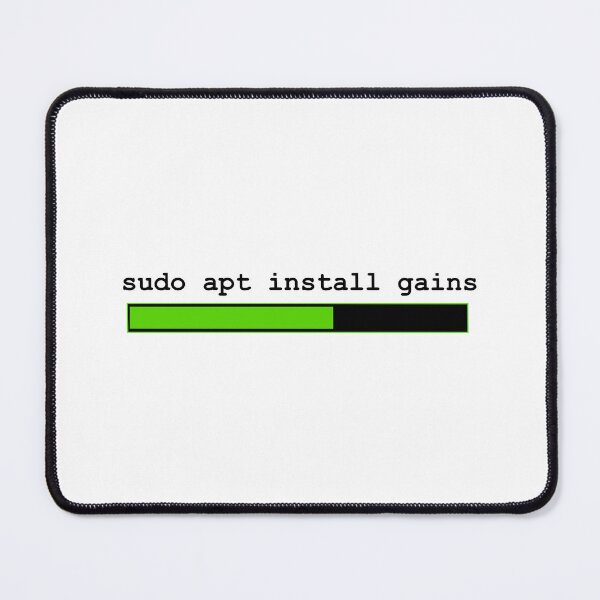 Item preview, Gym bro/Coder "Install gains" designed and sold by ONWA Designs.