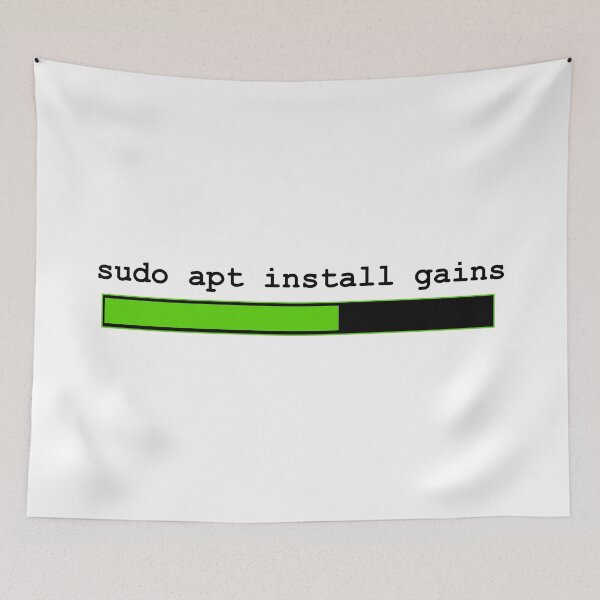 Item preview, Gym bro/Coder "Install gains" designed and sold by ONWA Designs.