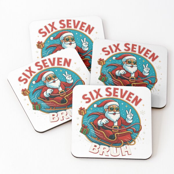 Item preview, SIX SEVEN BRUH Santa Sleigh Ride - Christmas Holiday designed and sold by DigiSudu.