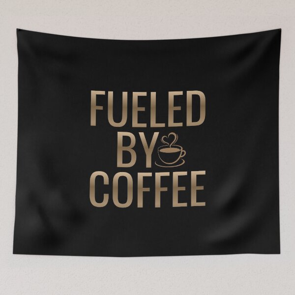 Item preview, Fueled by Coffee – Minimalist Coffee Quote Design designed and sold by Tiatooty.